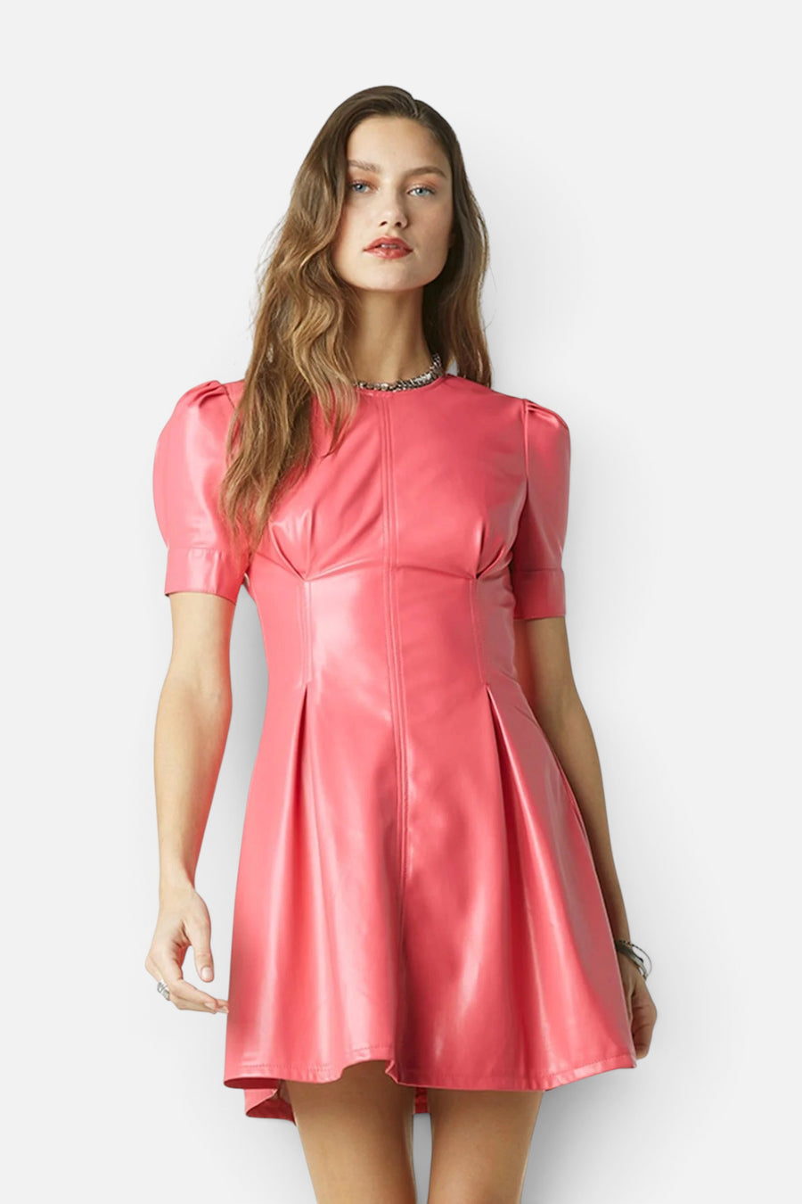Tart Collections Umiko Dress in Azalea Pink – front view