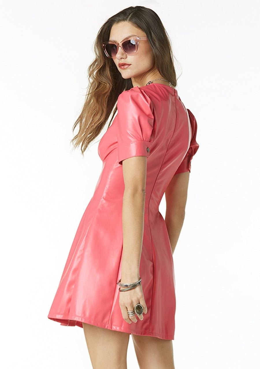 Tart Collections Umiko Dress in Azalea Pink – side view