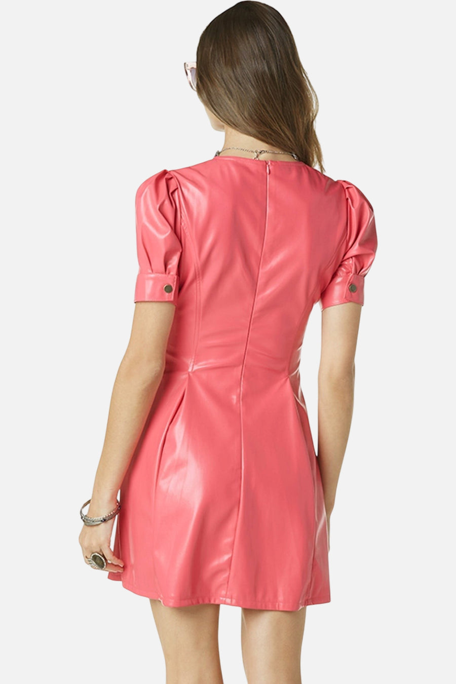 Tart Collections Umiko Dress in Azalea Pink – back view