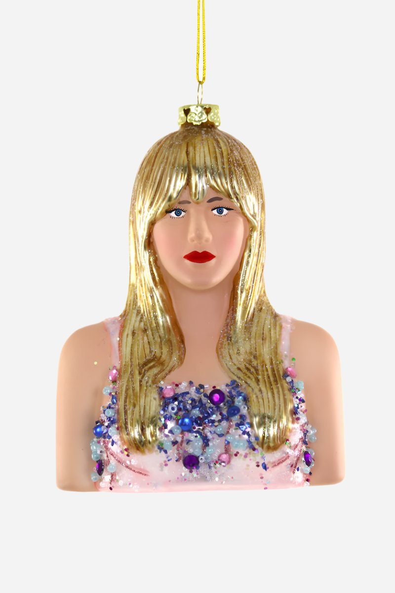 Taylor Swift Christmas Ornament – front view