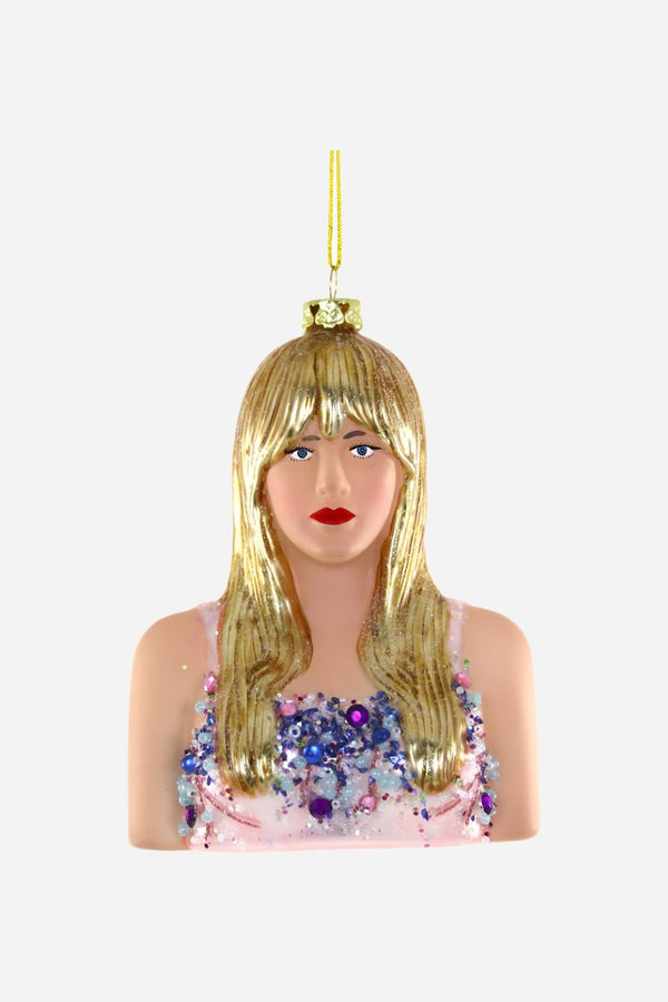 Taylor Swift Christmas Ornament