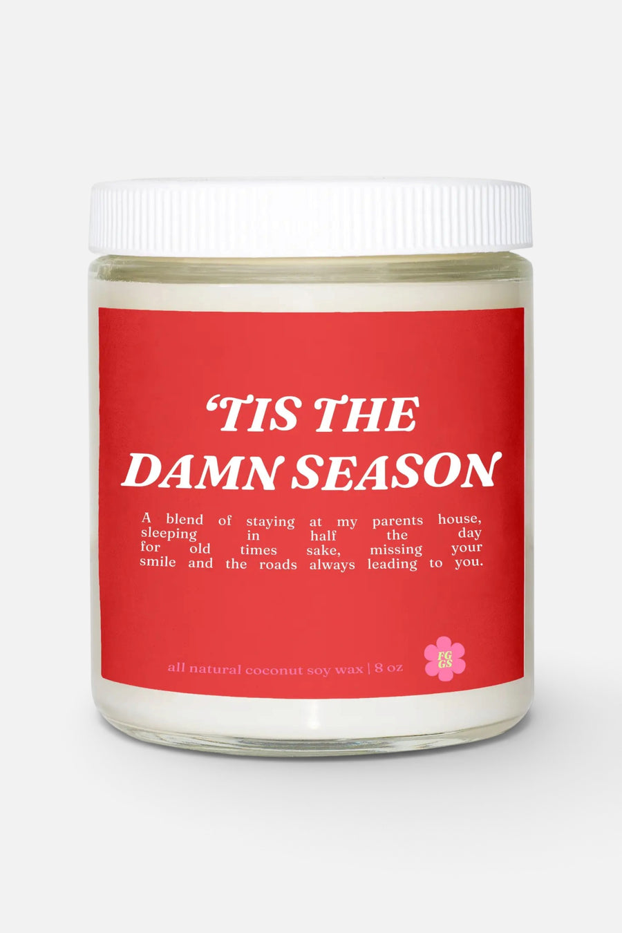 Taylor Swift 'Tis The Damn Season Christmas Candle – front view