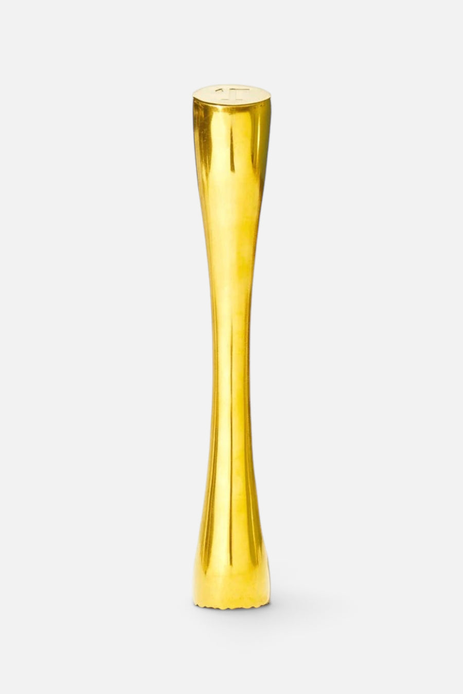 Teaspressa Muddler in Shiny Gold – front view