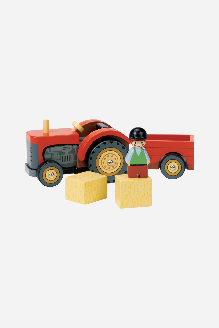 Tender Leaf Toy Farmyard Tractor – back view