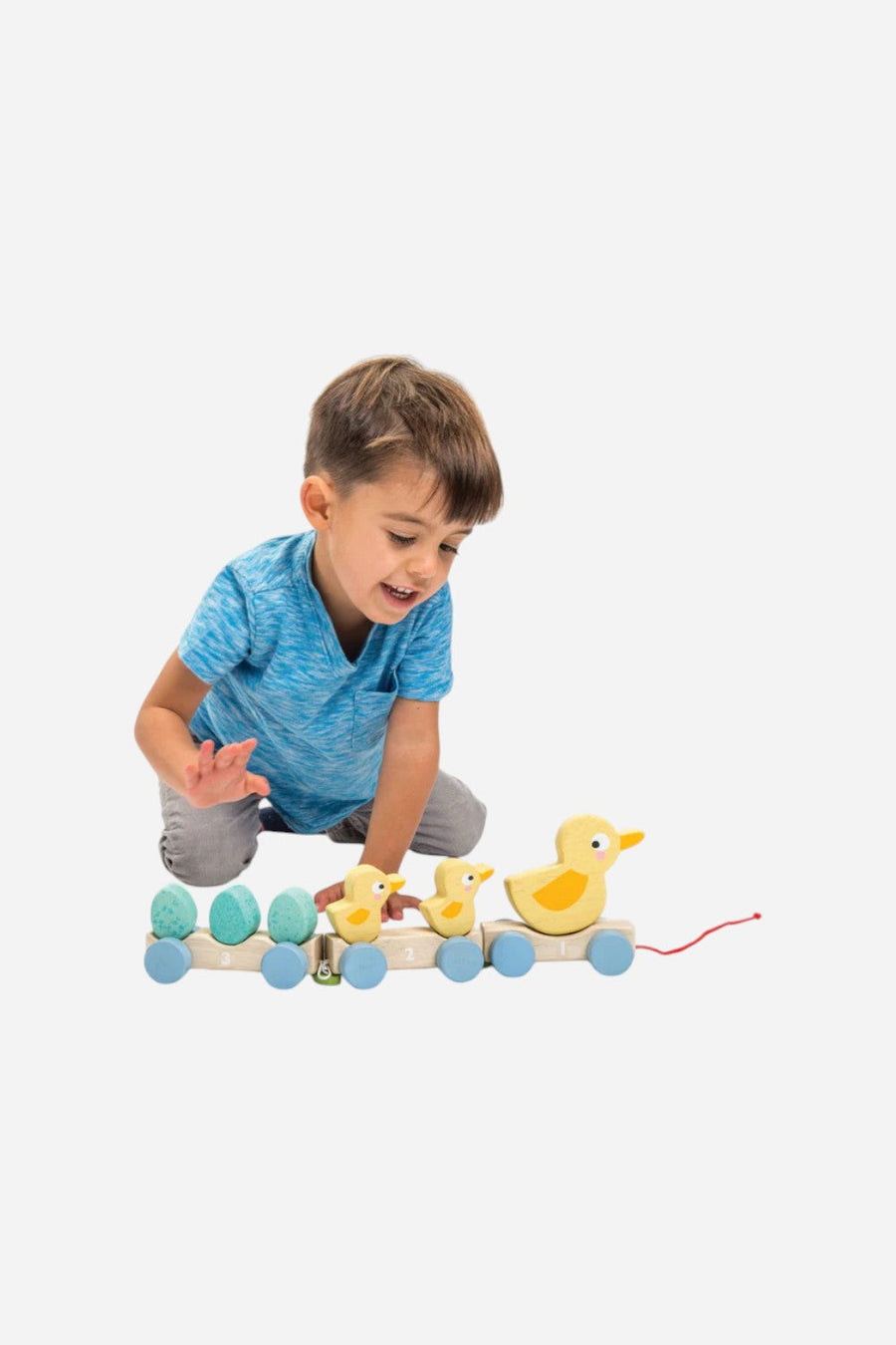 Tender Leaf Toys Pull Along Ducks – back view