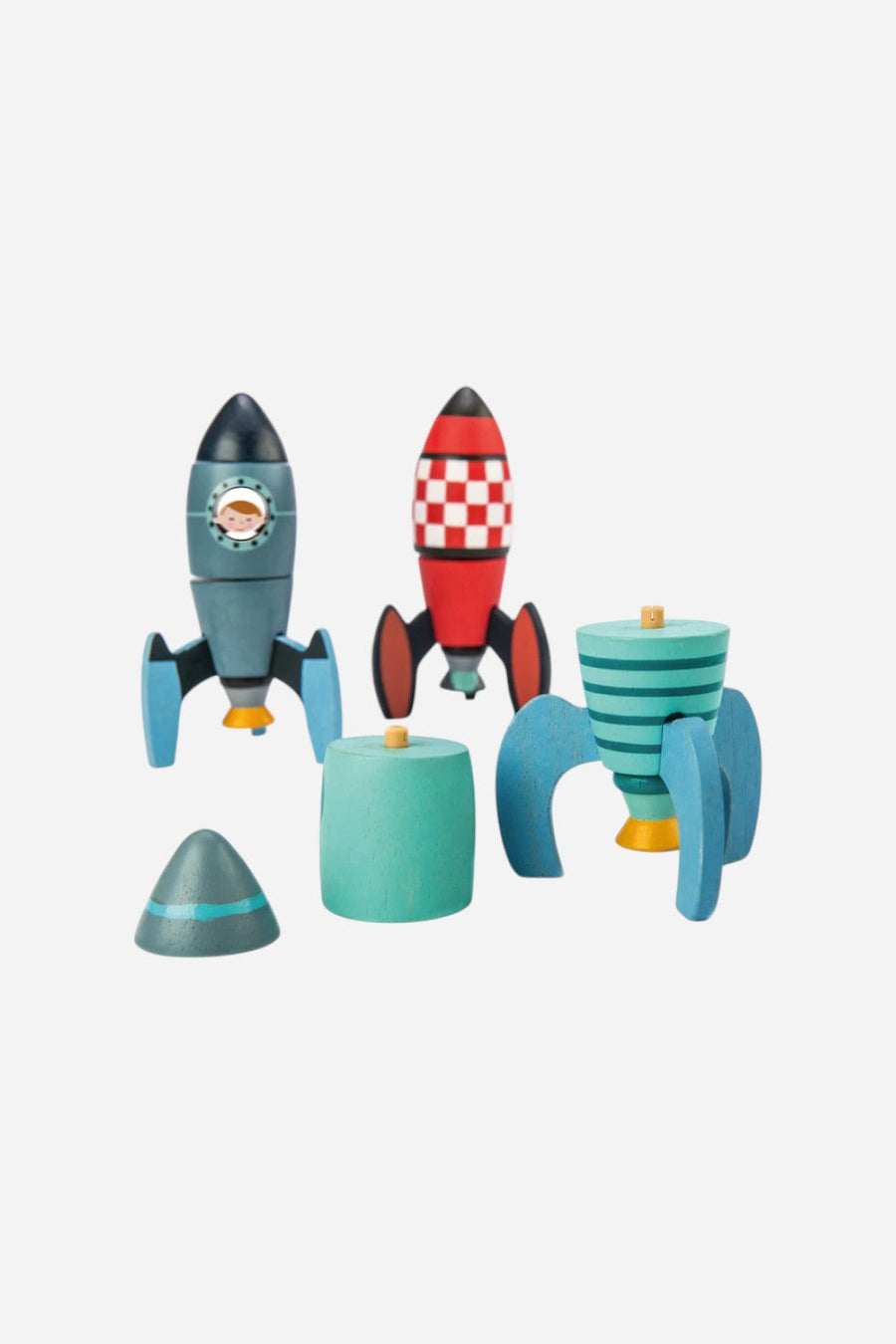 Tender Leaf Toys Rocket Construction – back view
