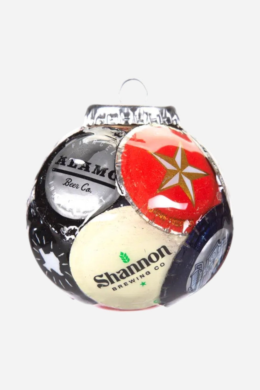 Texas Breweries Bottle Cap Ornament – front view