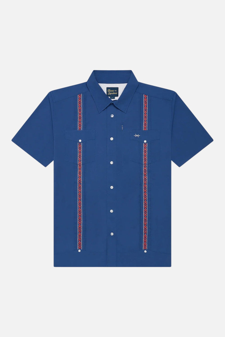 Texas Standard Guayabera Libre Short Sleeve Shirt in Libertad – front view