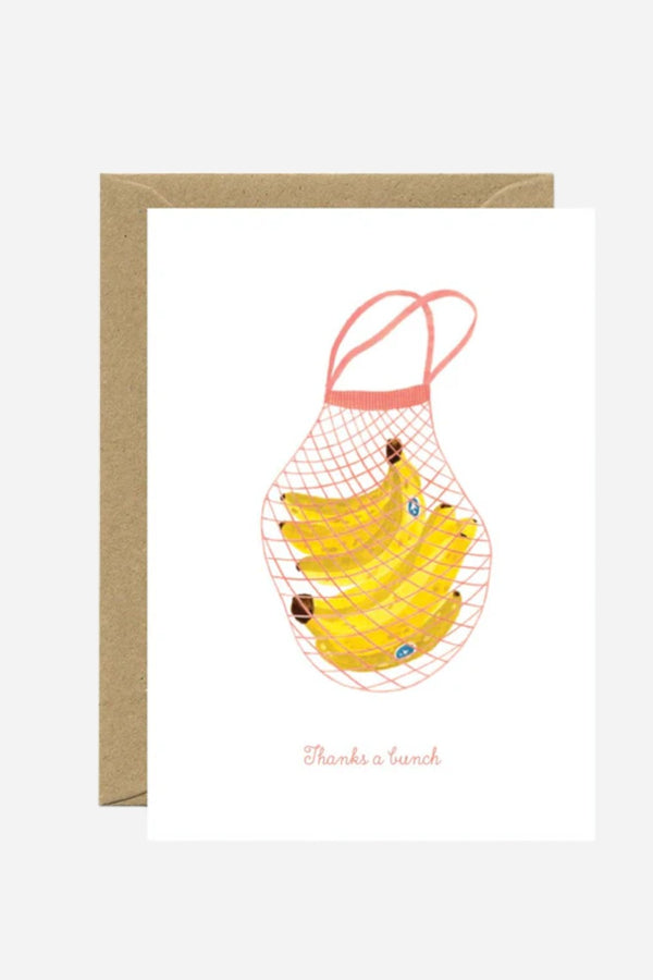 Thanks a bunch bananas - Thank you Greeting card