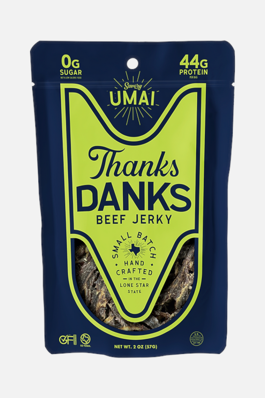 Thanks Danks Umai Jerky – front view