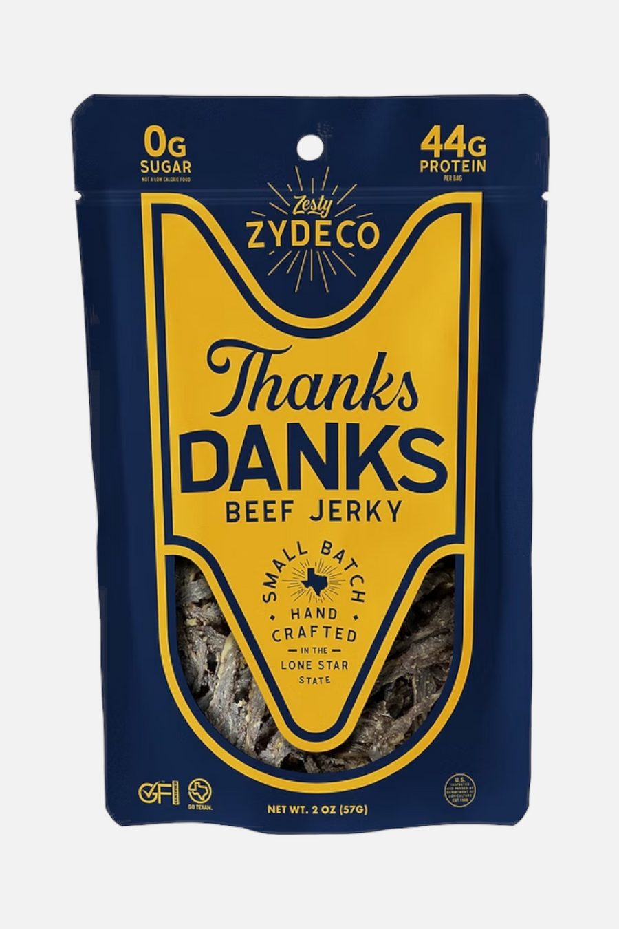 Thanks Danks Zydeco Jerky – front view
