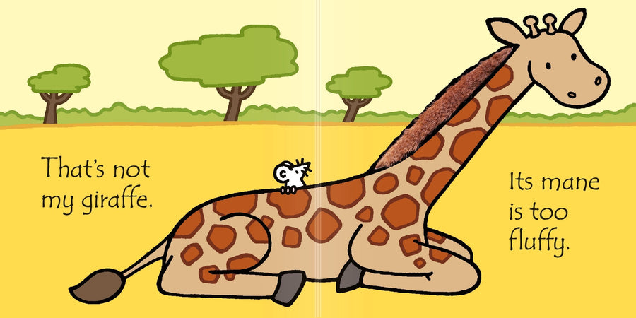 That's Not My Giraffe Children's Book – back view