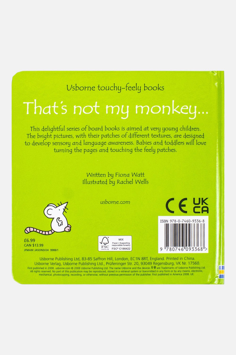 That's Not My Monkey Children's Board Book – alternate