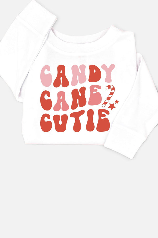The Babe Co. Candy Cane Cutie Christmas Short Sleeve Tee