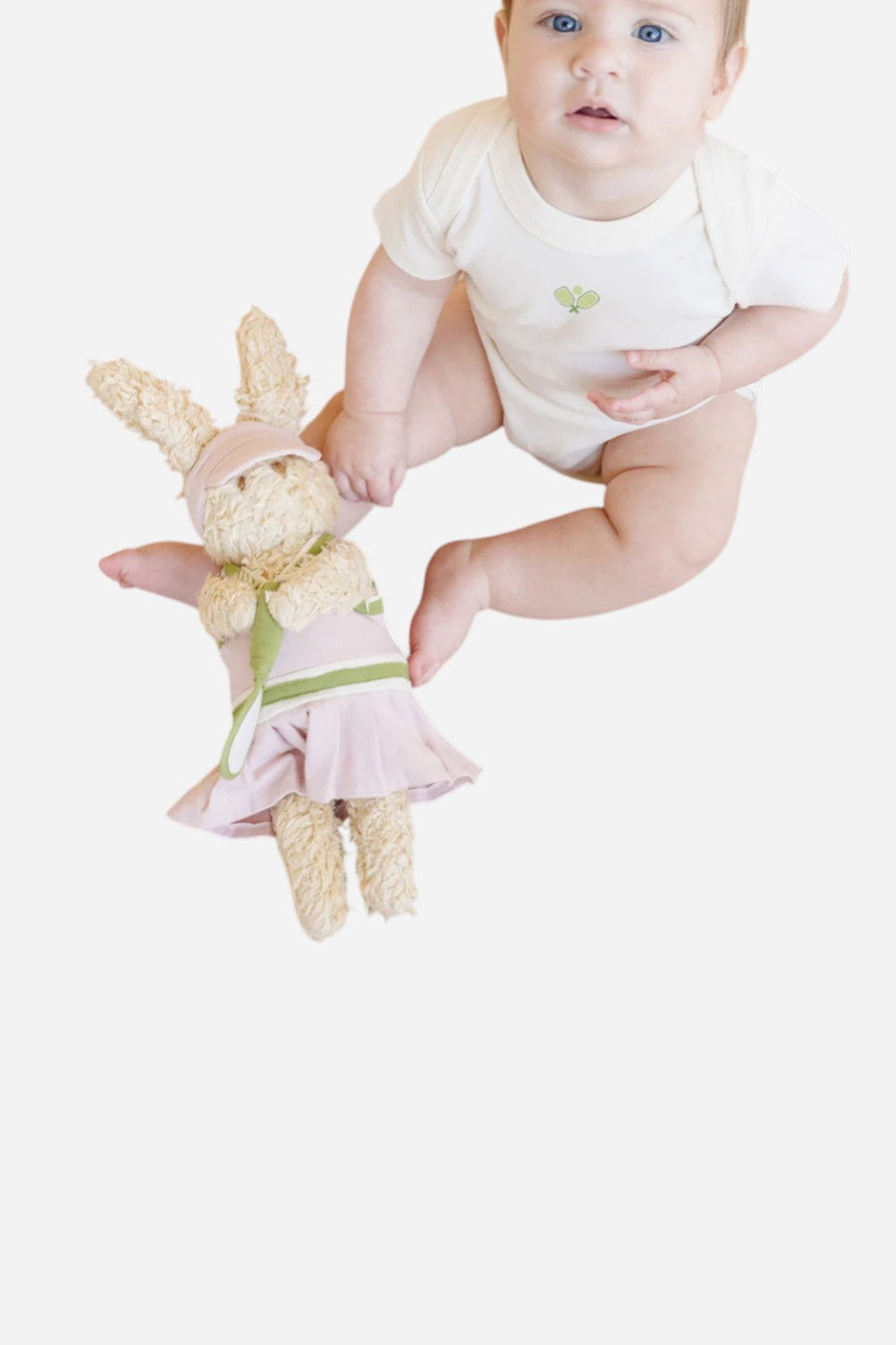 The Blueberry Hill Ruby Bunny Pickleball Plush Toy – back view