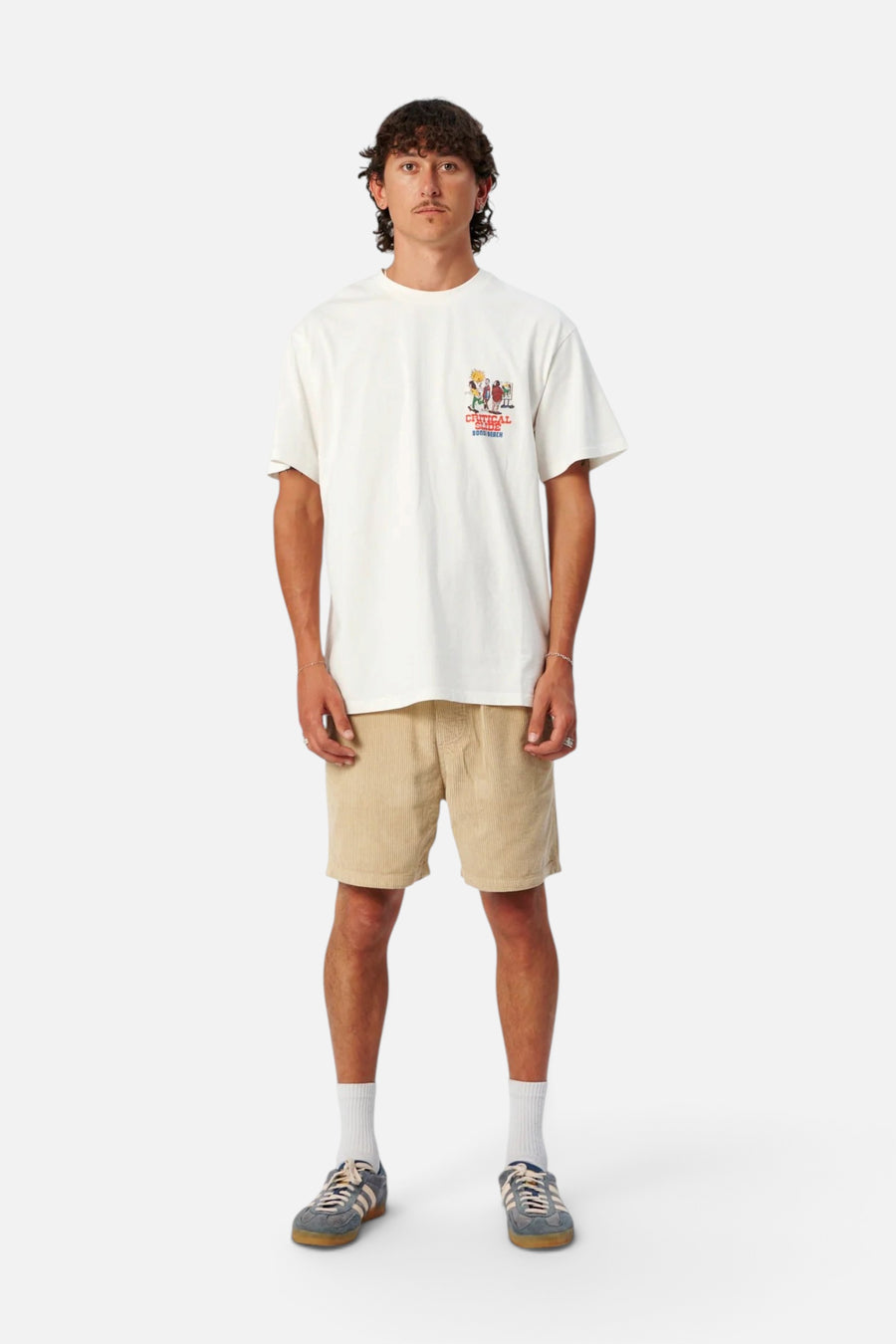 The Critical Slide Societ Pavilion Tee in Vintage White – front view