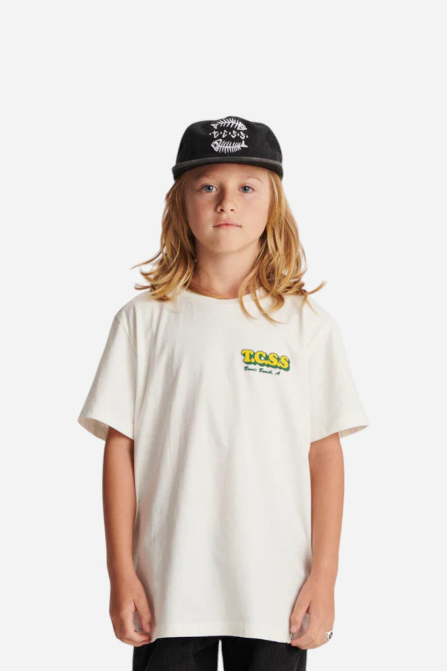 The Critical Slide Society Blinky Kids Tee in Vintage White – back view