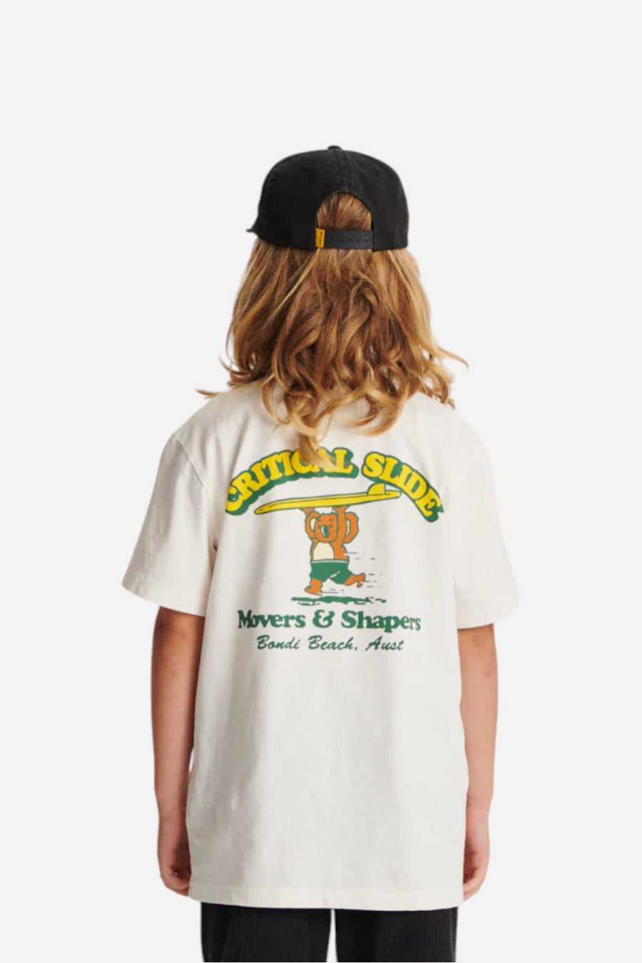 The Critical Slide Society Blinky Kids Tee in Vintage White – front view