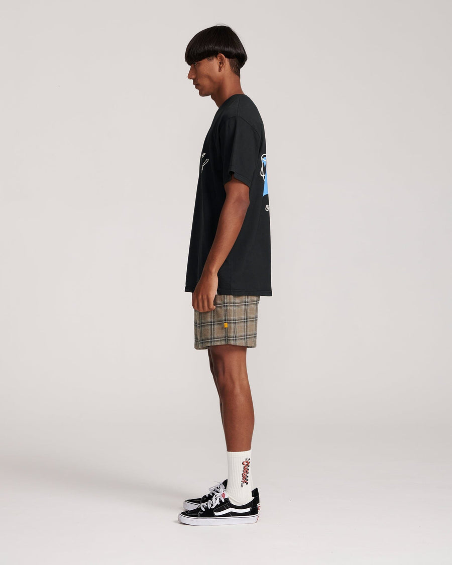 The Critical Slide Society Crafty Tee in Vintage Black – side view