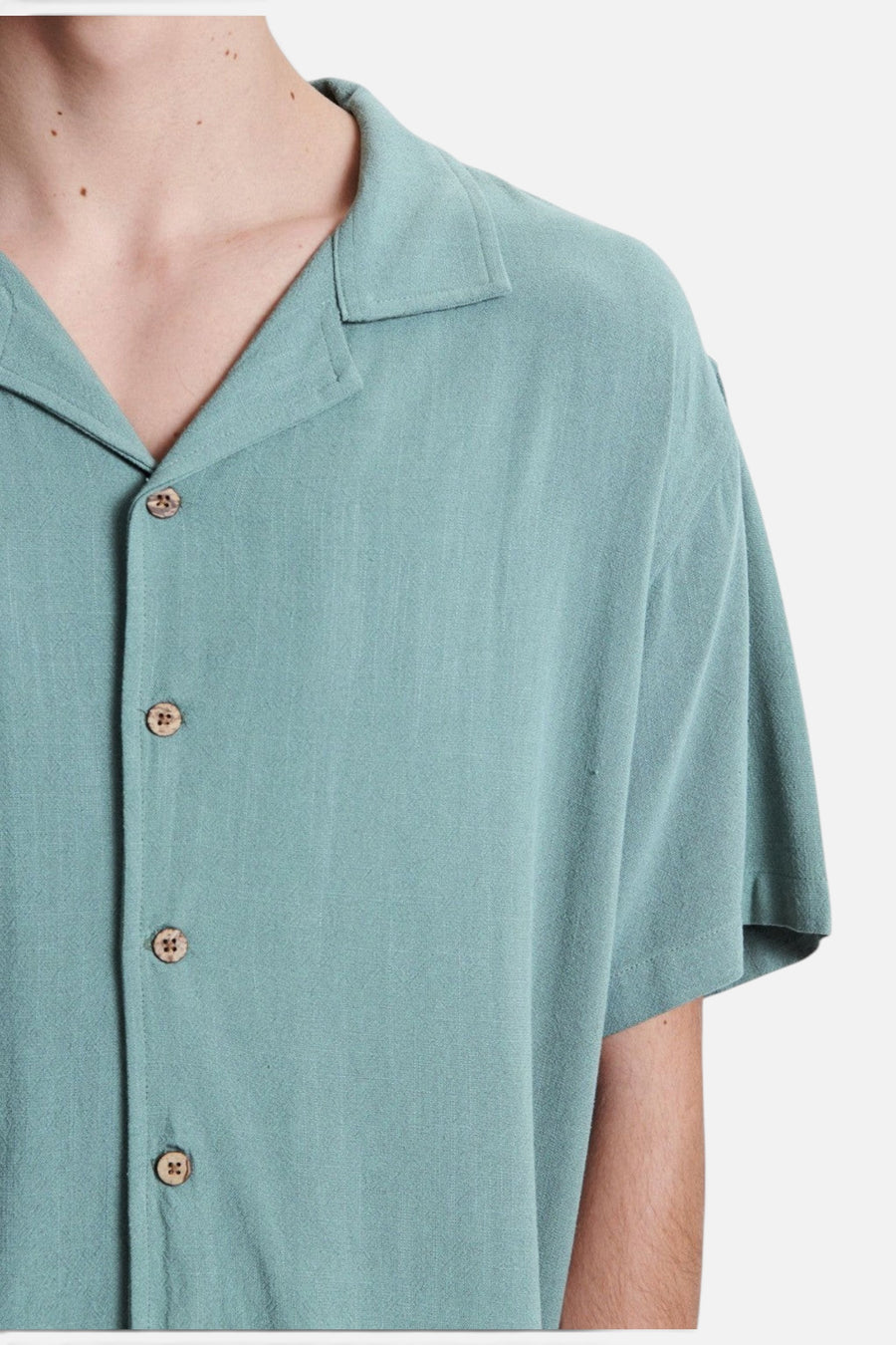 The Critical Slide Society Ernie Resort Shirt in Sea Grass – alternate