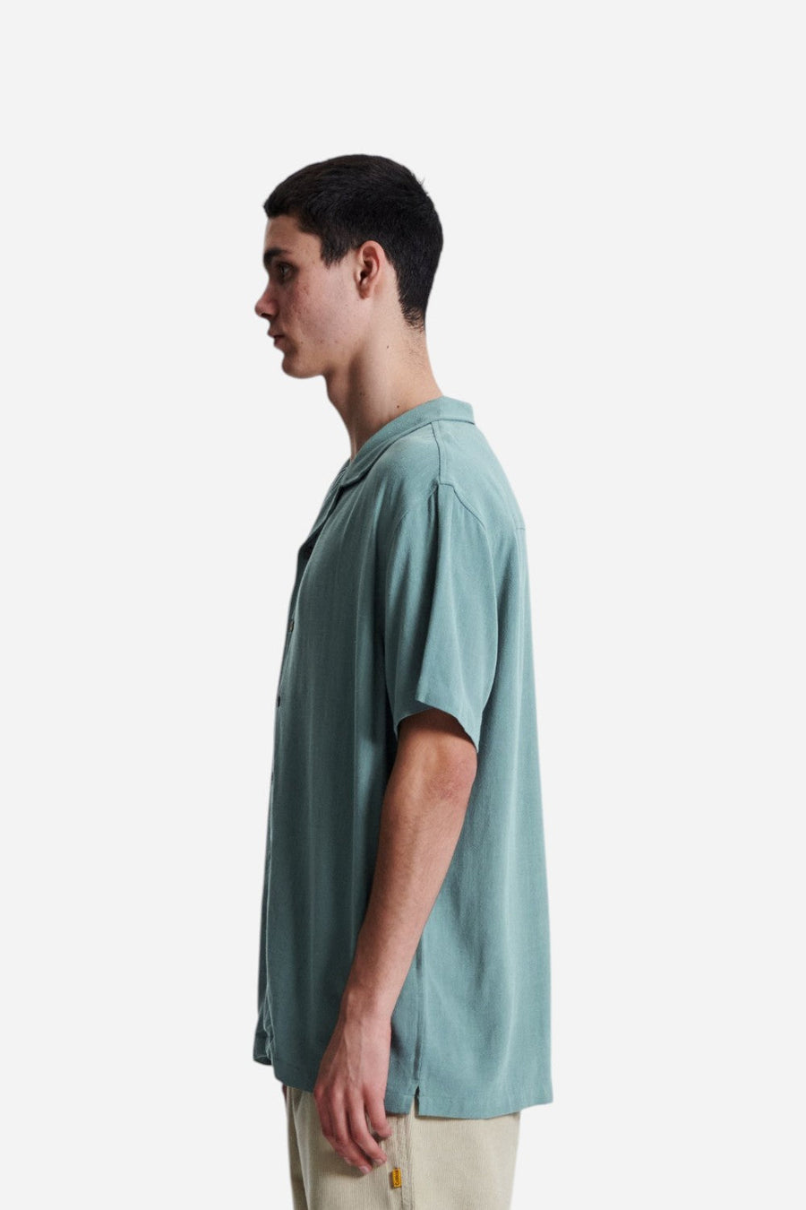 The Critical Slide Society Ernie Resort Shirt in Sea Grass – back view