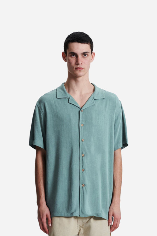 The Critical Slide Society Ernie Resort Shirt in Sea Grass