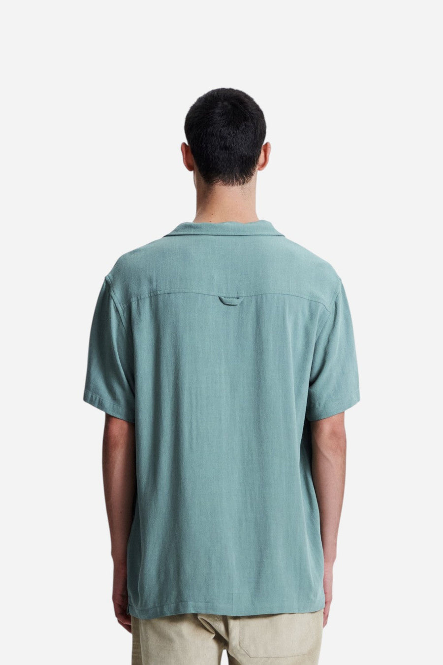 The Critical Slide Society Ernie Resort Shirt in Sea Grass – side view