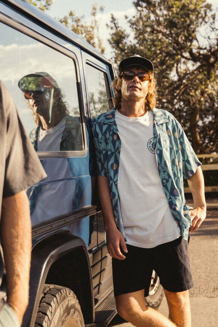 The Critical Slide Society Future Short Sleeve Shirt in Teal – alternate