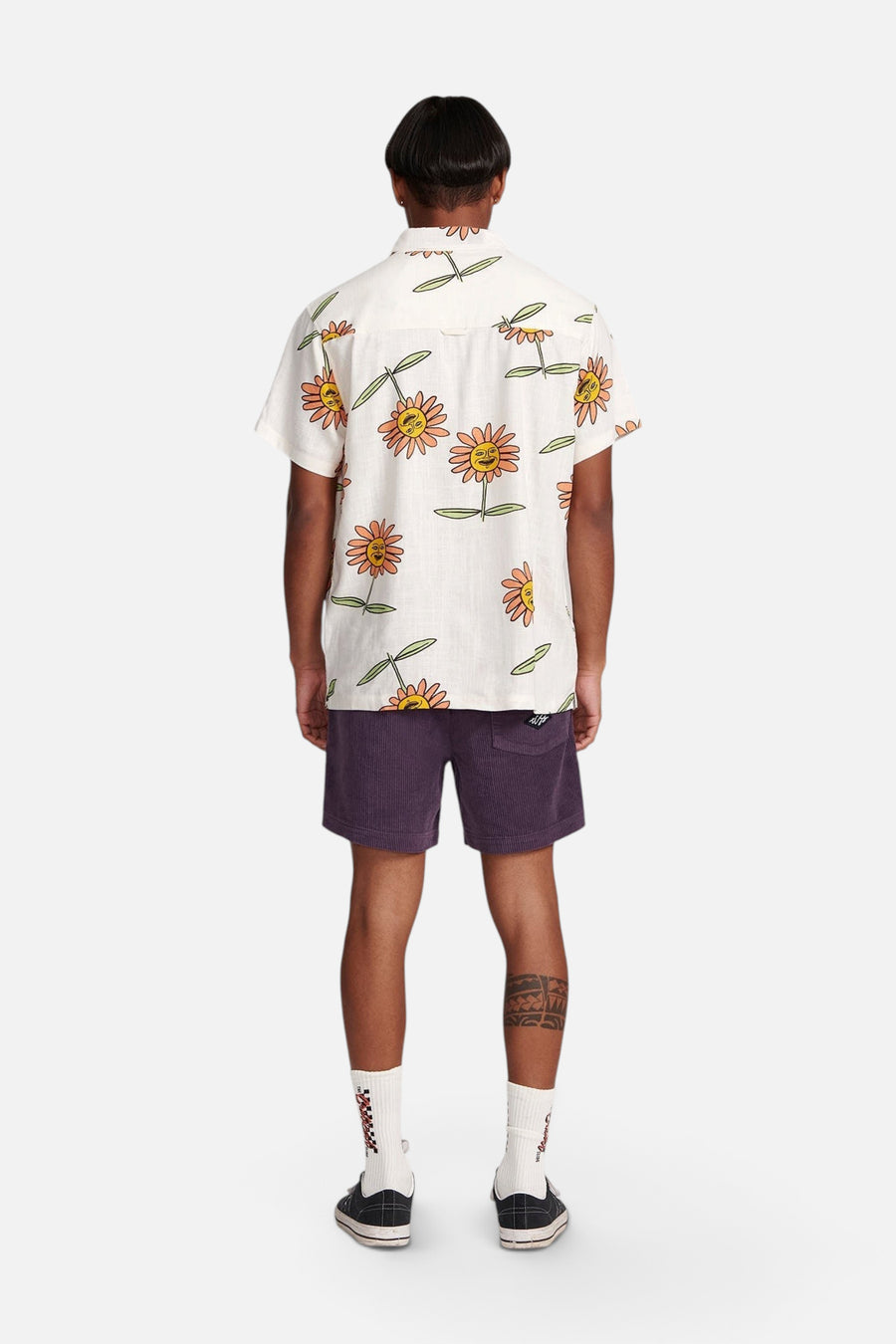 The Critical Slide Society Grande Resort Shirt in White – detail