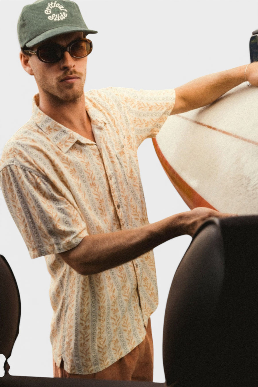 The Critical Slide Society Gravity Short Sleeve Shirt in Ecru – alternate