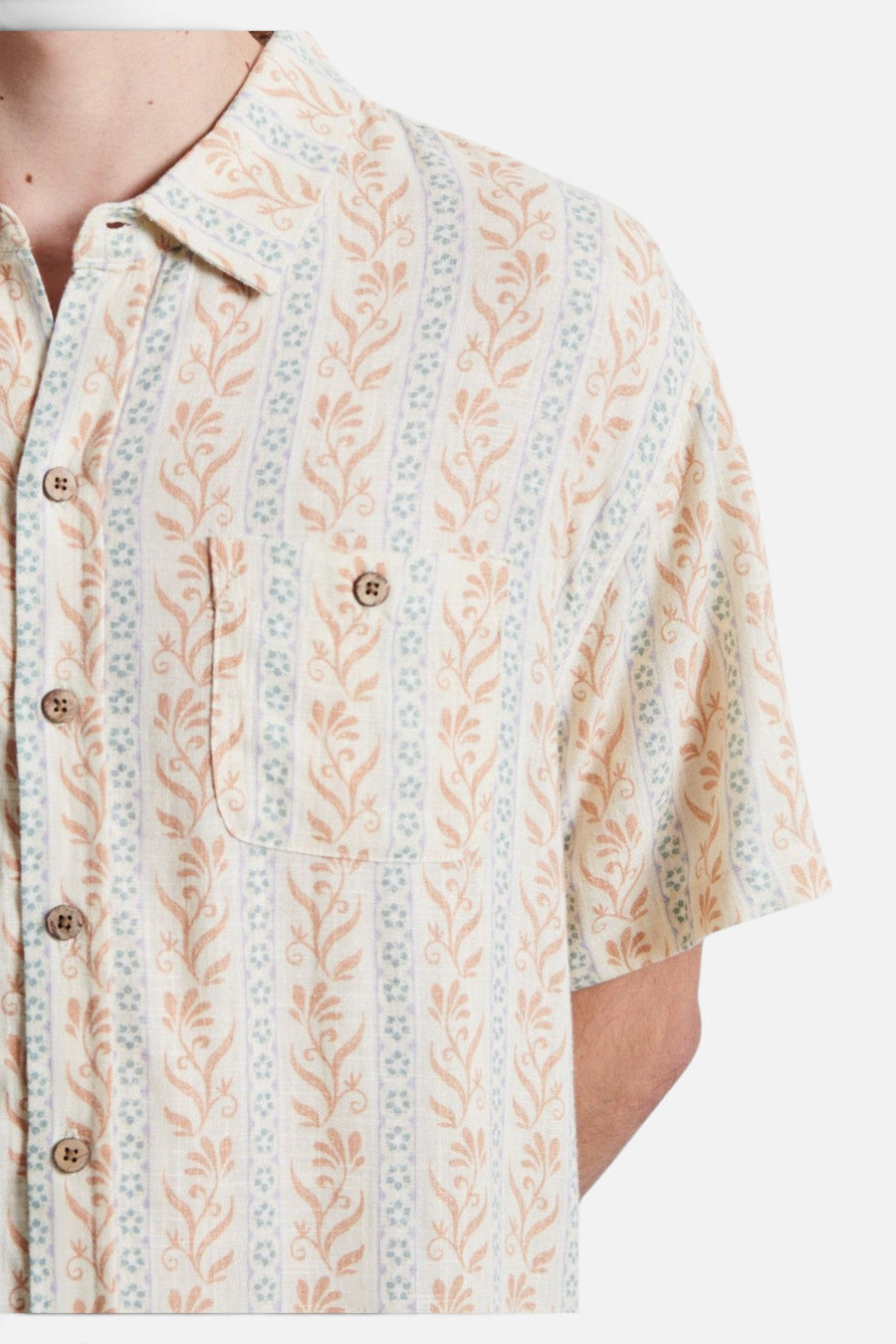 The Critical Slide Society Gravity Short Sleeve Shirt in Ecru – alternate