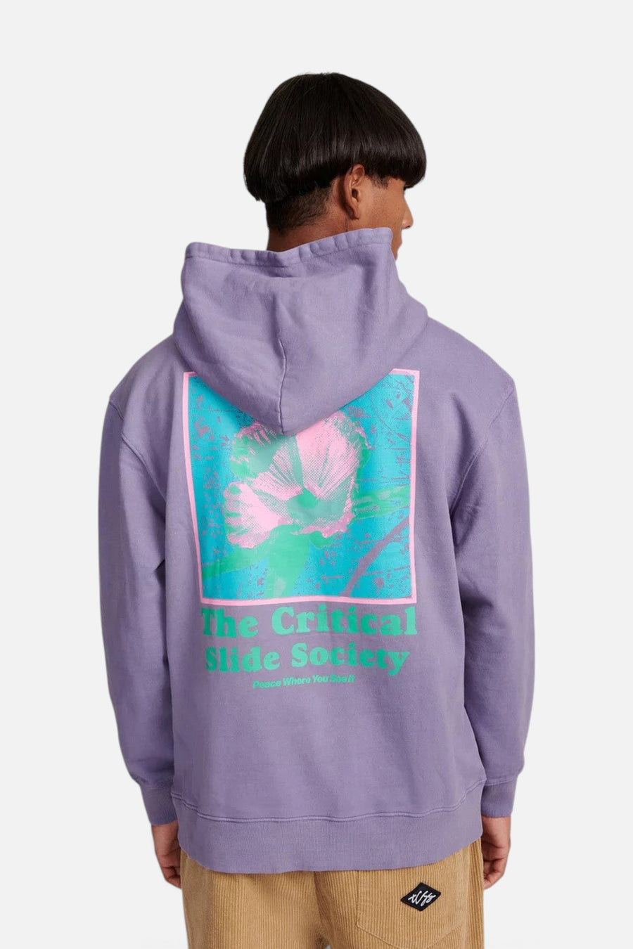 The Critical Slide Society Judd Hoodie in Blueberry – back view