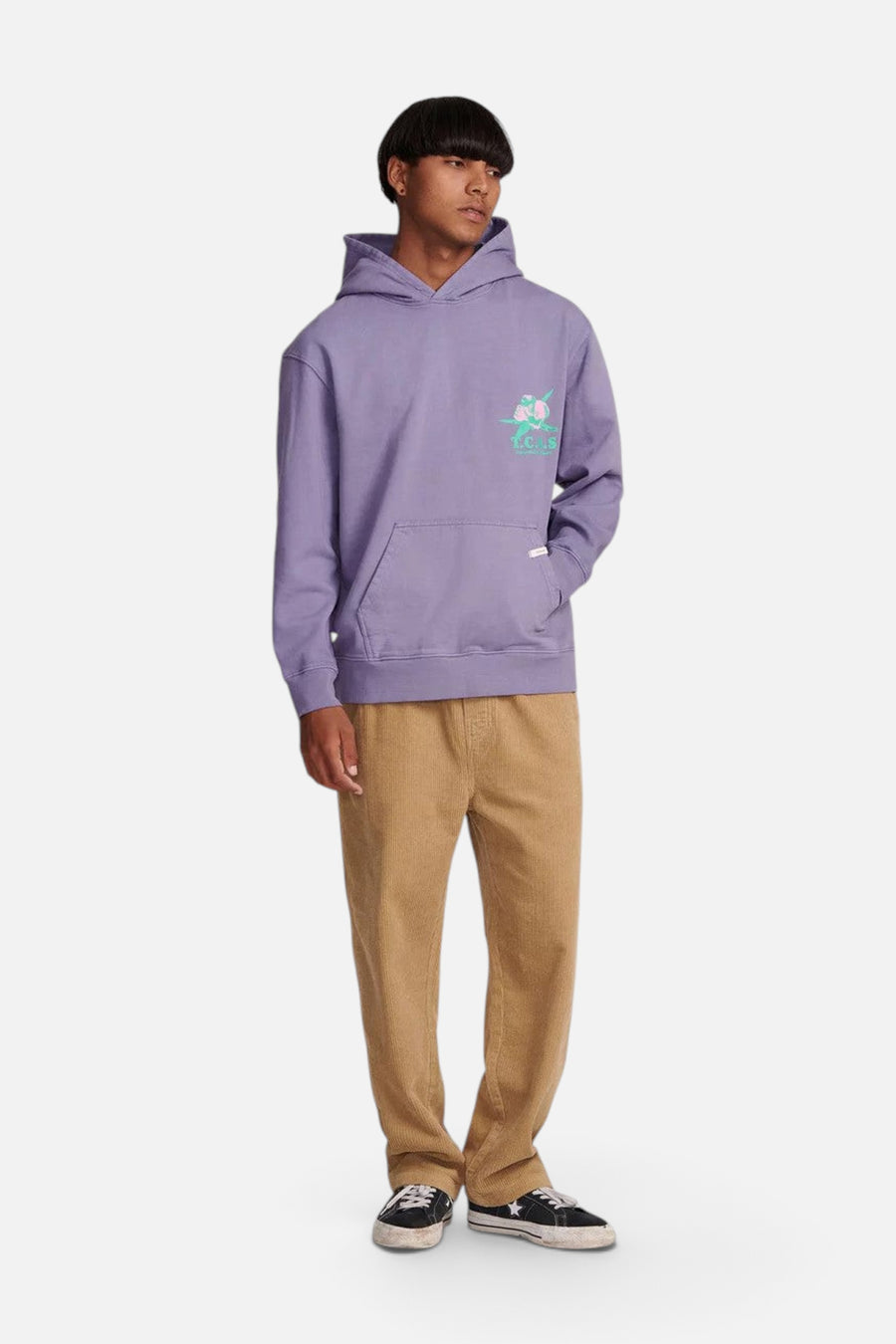 The Critical Slide Society Judd Hoodie in Blueberry – side view