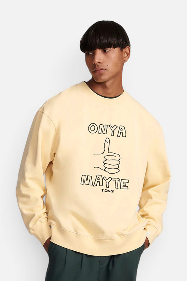 The Critical Slide Society Mayte Crewneck in Sunshine