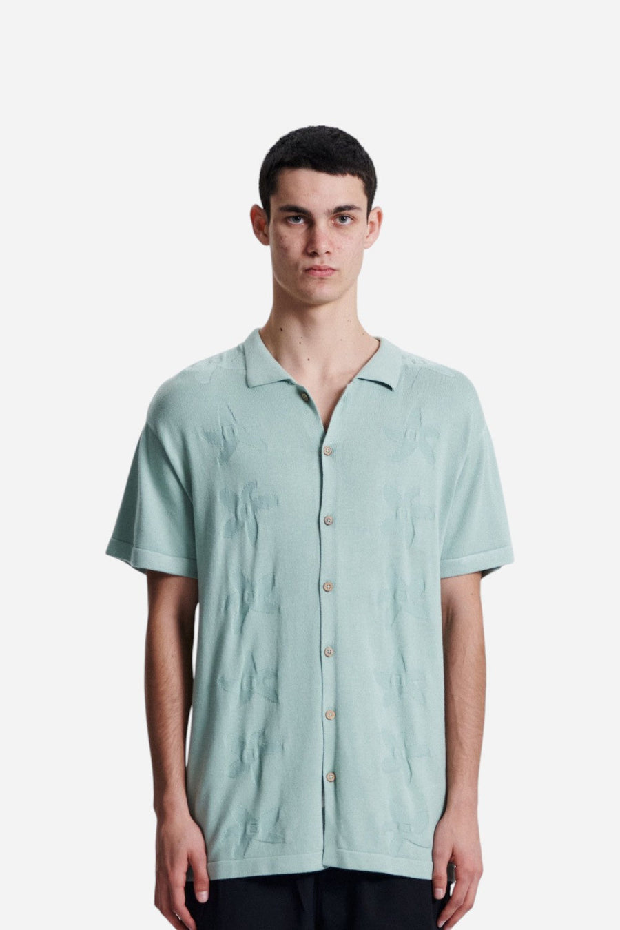 The Critical Slide Society Seeker Polo in Moss – front view