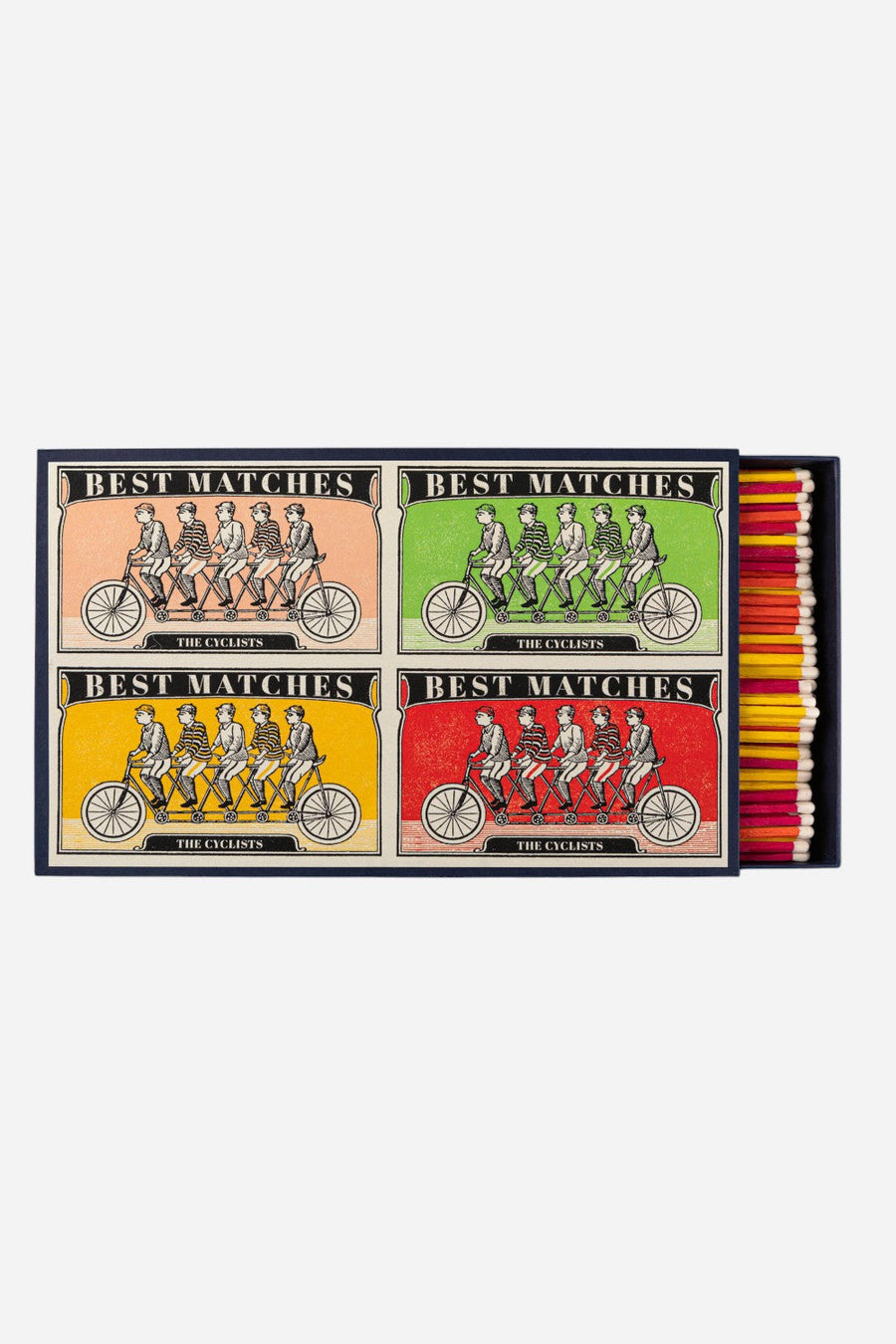 The Cyclists Large Matches – front view
