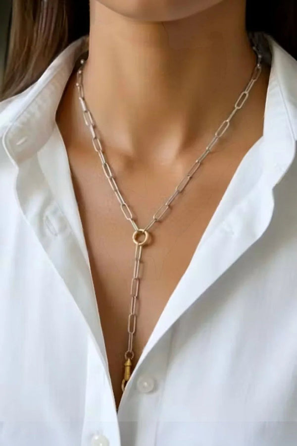 The Hookup Necklace Mixed Metal