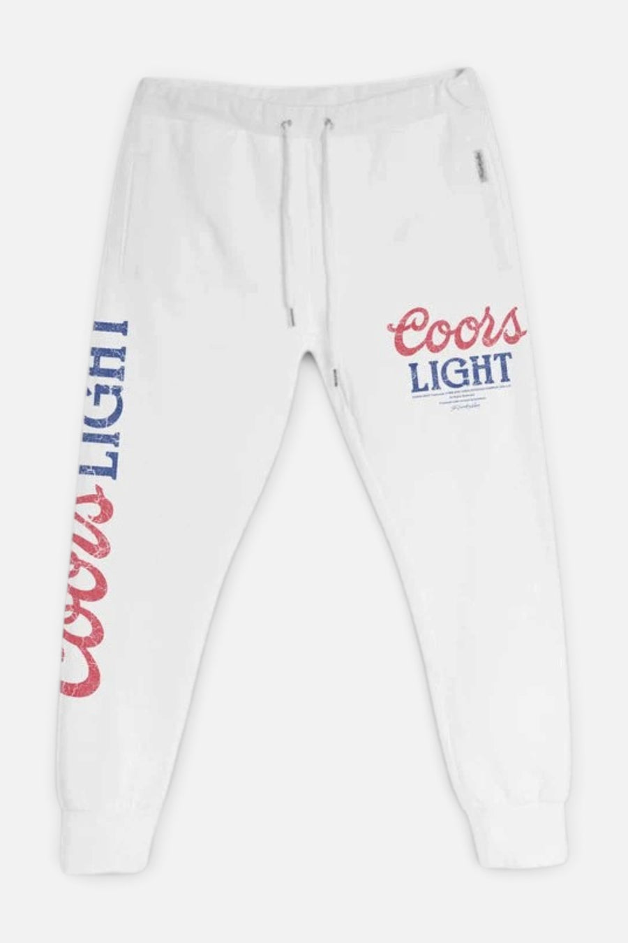 The Laundry Room Coors Light 1980 Stirrup Pants in White – front view