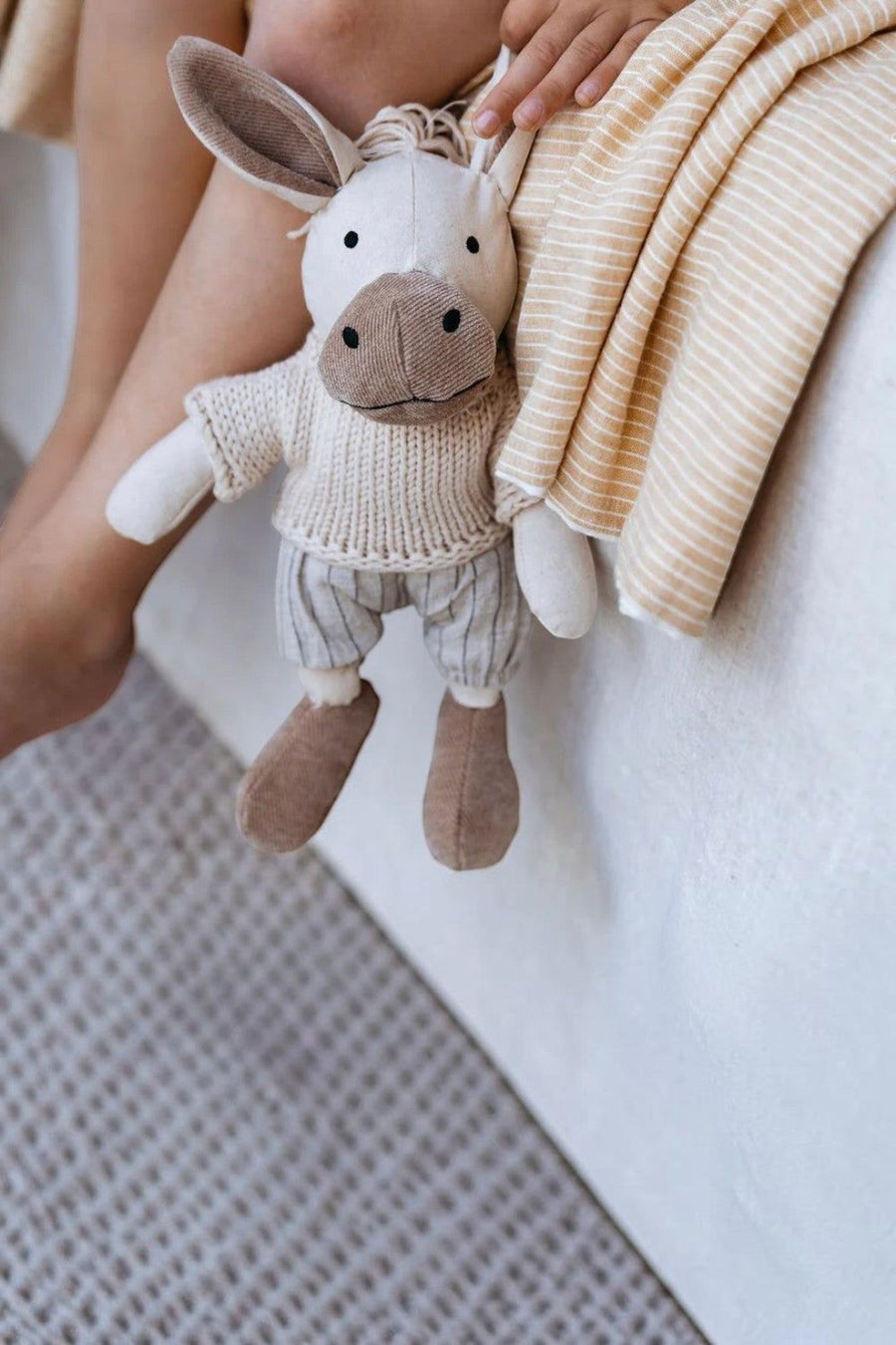 The Little Dog Laughed Cedric Donkey Plush Toy – back view