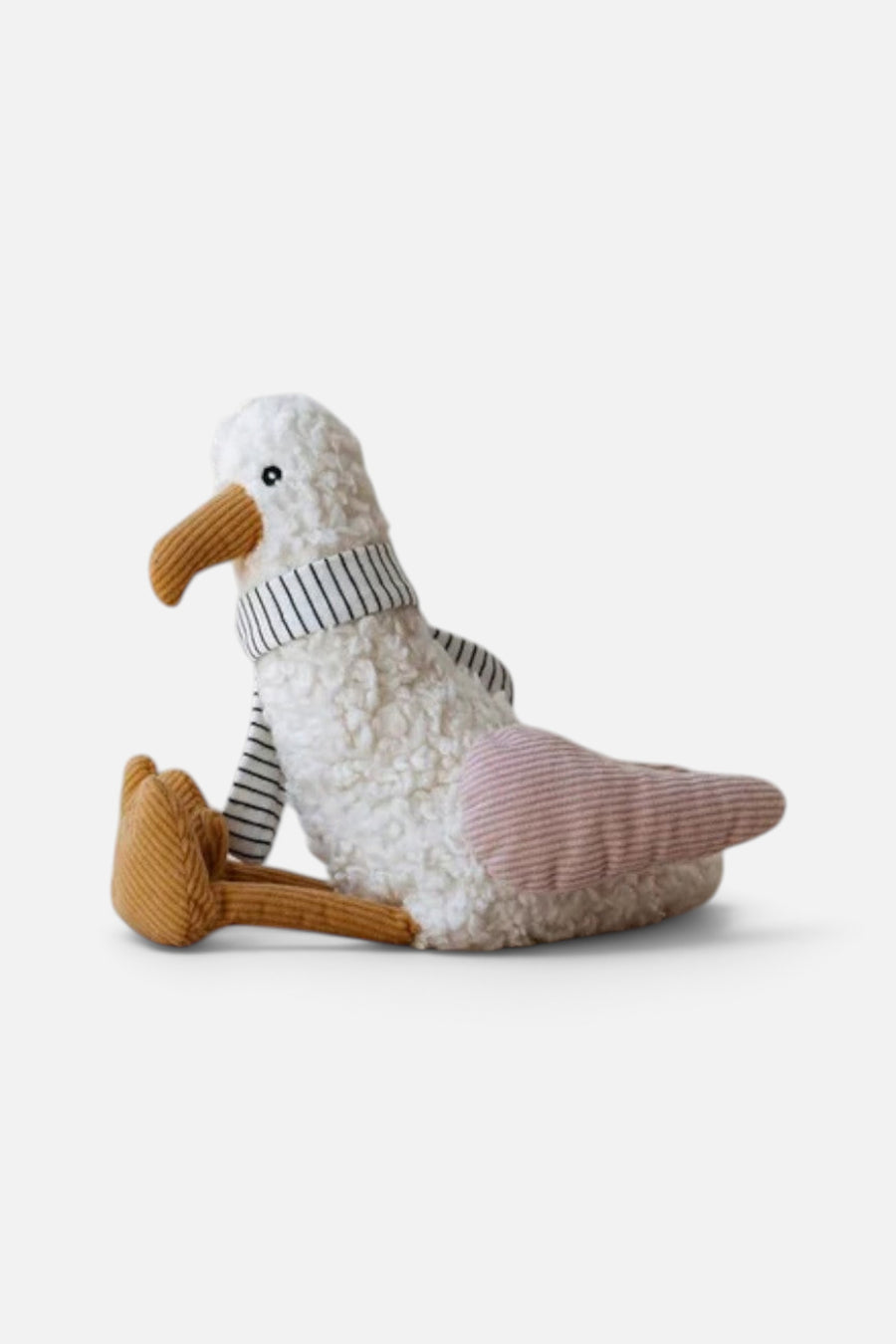 The Little Dog Laughed Nancy Seagull Plush Toy – flat lay