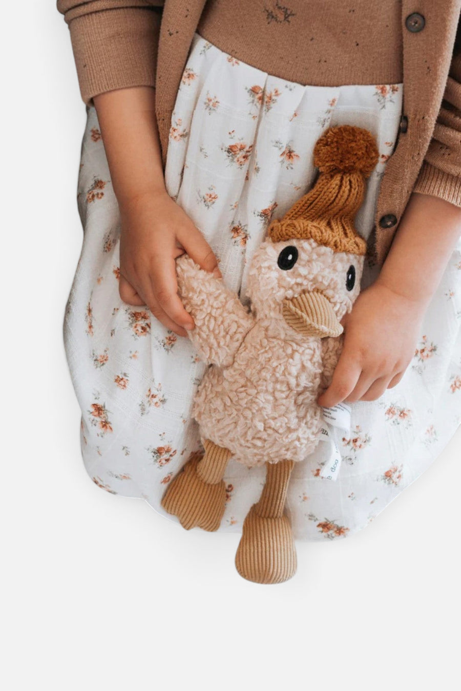 The Little Dog Laughed Petunia Duck Plush Toy – flat lay