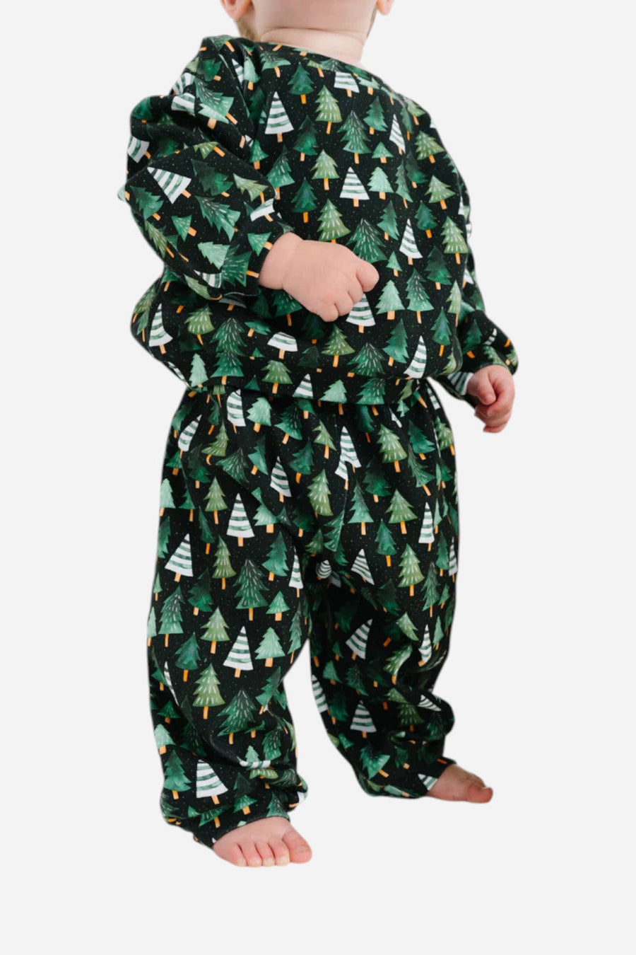 The Little One Shop Evergreen Sweatsuit – back view