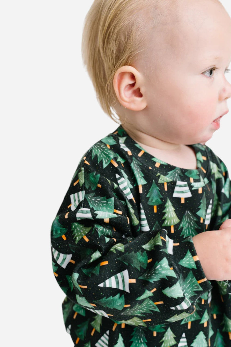 The Little One Shop Evergreen Sweatsuit – detail