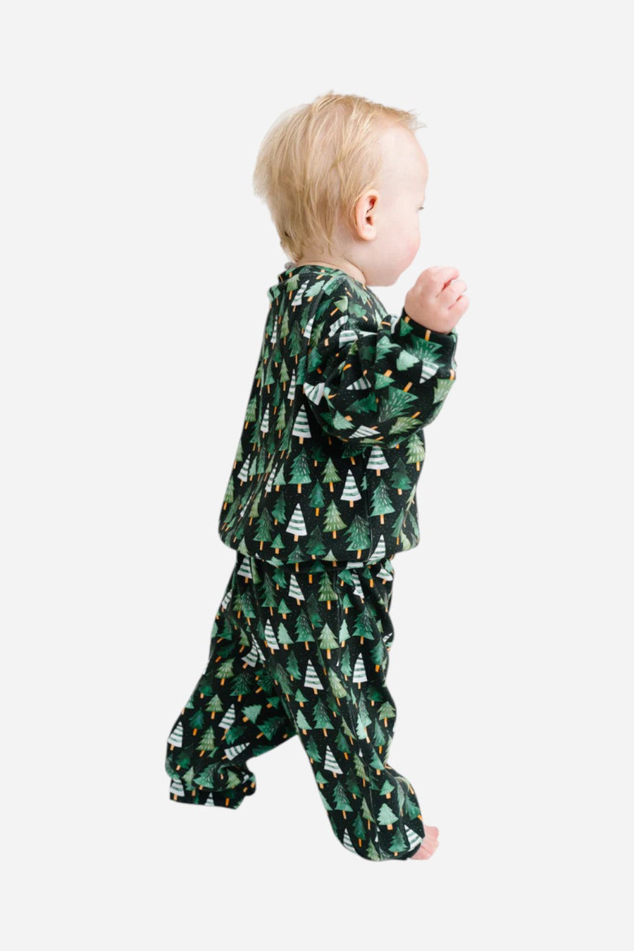 The Little One Shop Evergreen Sweatsuit – flat lay