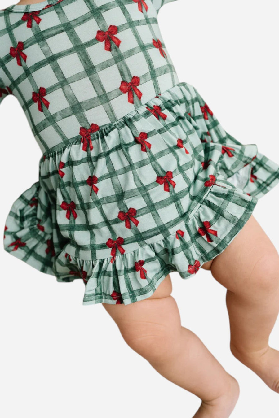 The Little One Shop Gift Wrapped Bodysuit Bamboo Dress – detail