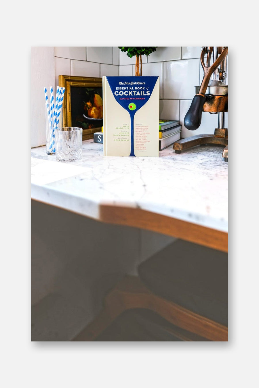 The New York Times Essential Book of Cocktails – flat lay