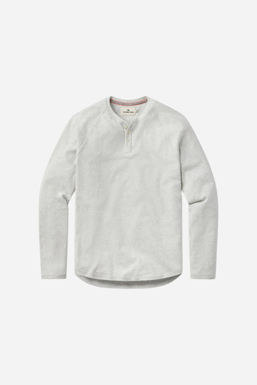The Normal Brand Puremeso Everyday Henley in Stone – detail