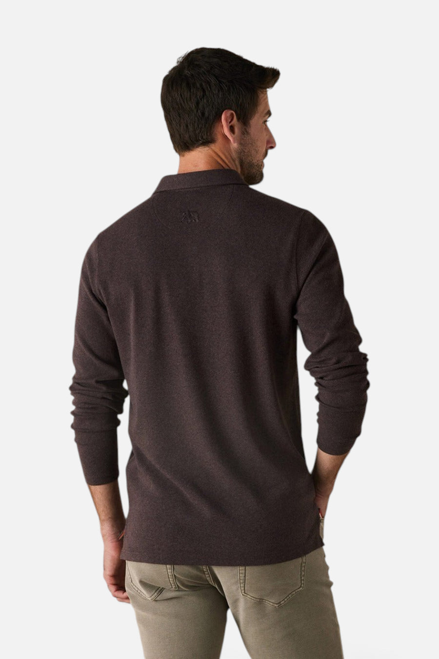 The Normal Brand Puremeso Weekend Polo in Java – side view