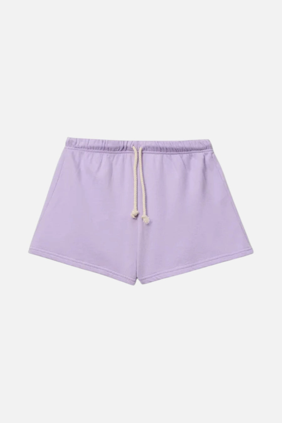 The Perfect Tee Layla French Terry Sweat Short in Ultraviolet Purple – flat lay