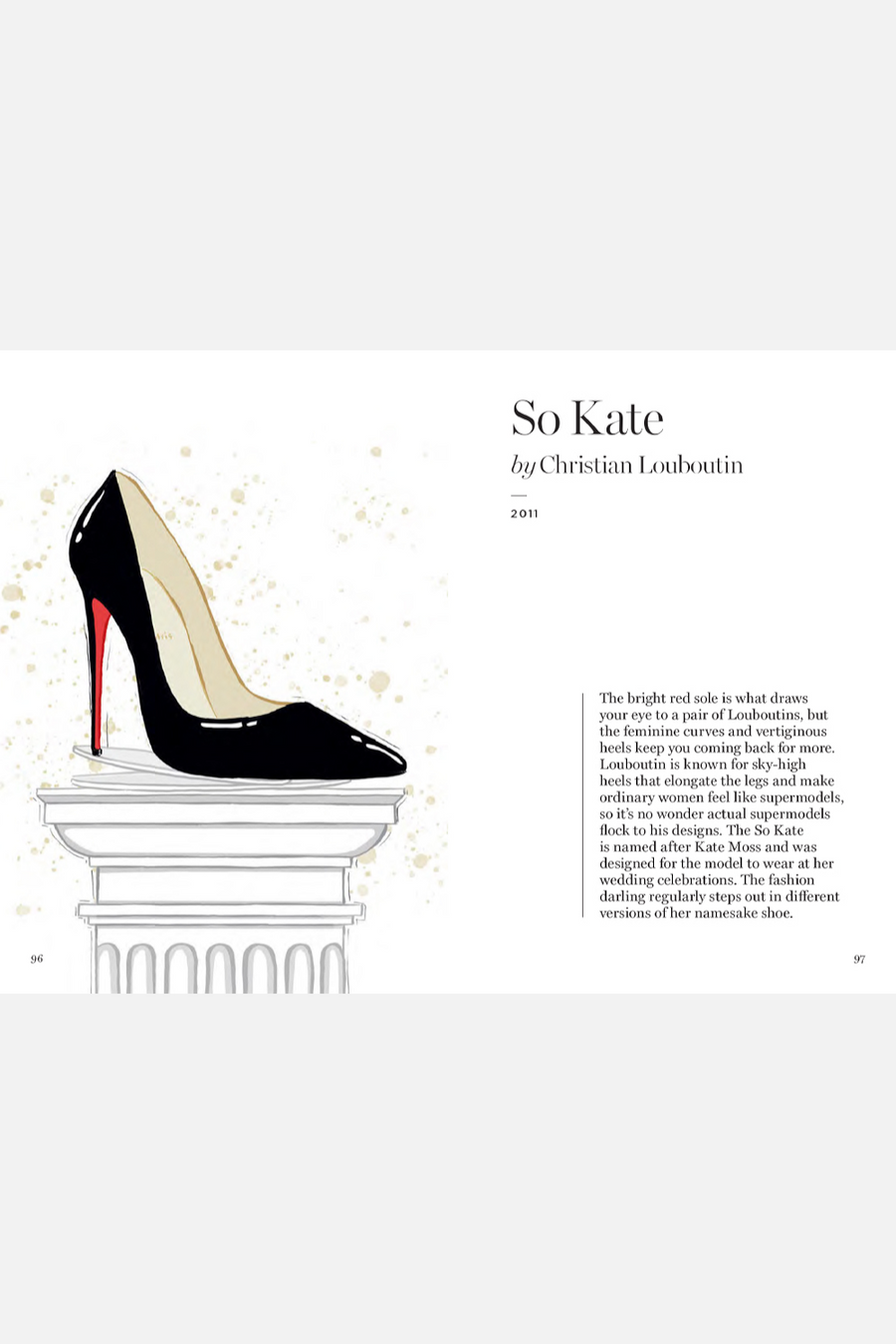 The Shoe: Megan Hess Print Book – back view